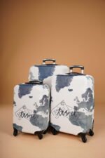 Pack Housse de Valise 'Carte Monde' – Image 2