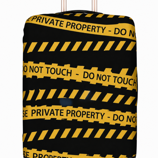 Housse de valise 'Interdit'